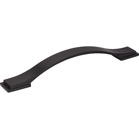 Jeffrey Alexander 160 mm Center-to-Center Matte Black Strap Mirada Cabinet Pull 80152-160MB